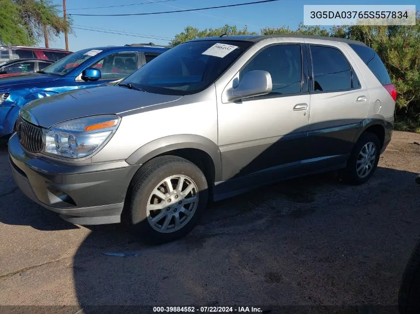 2005 Buick Rendezvous Cx VIN: 3G5DA03765S557834 Lot: 39884552