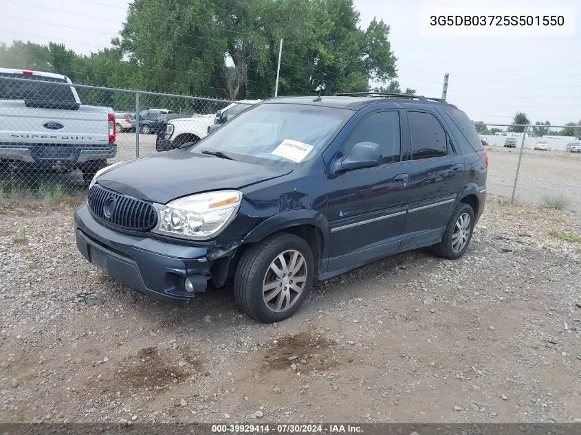 2005 Buick Rendezvous Cx VIN: 3G5DB03725S501550 Lot: 39929414