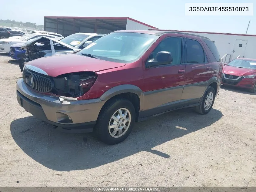 2005 Buick Rendezvous Cx VIN: 3G5DA03E45S510073 Lot: 39974044