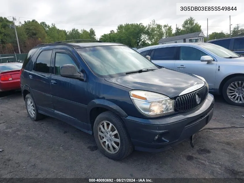 2005 Buick Rendezvous Cx VIN: 3G5DB03E85S549844 Lot: 40093692