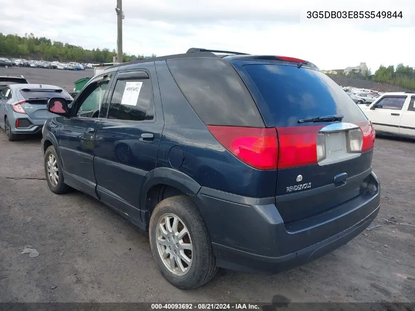 2005 Buick Rendezvous Cx VIN: 3G5DB03E85S549844 Lot: 40093692