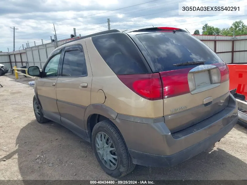 3G5DA03EX5S540291 2005 Buick Rendezvous Cx