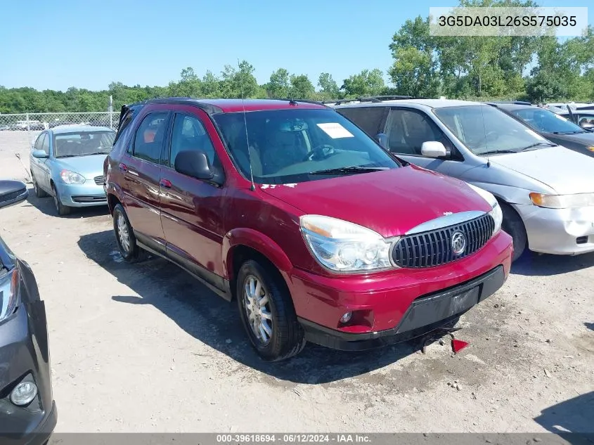 2006 Buick Rendezvous Cx VIN: 3G5DA03L26S575035 Lot: 39618694