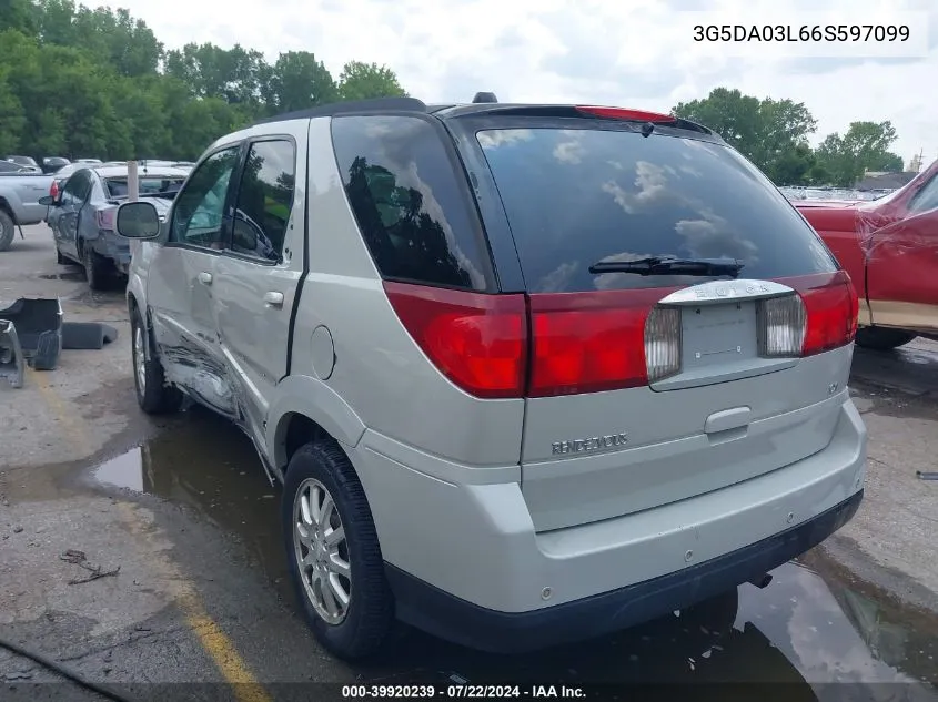 2006 Buick Rendezvous Cx VIN: 3G5DA03L66S597099 Lot: 39920239