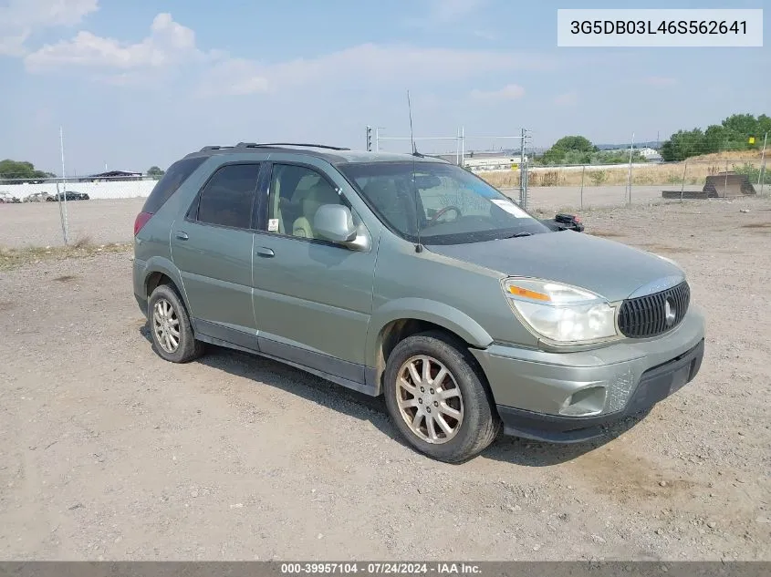 2006 Buick Rendezvous Cx VIN: 3G5DB03L46S562641 Lot: 39957104