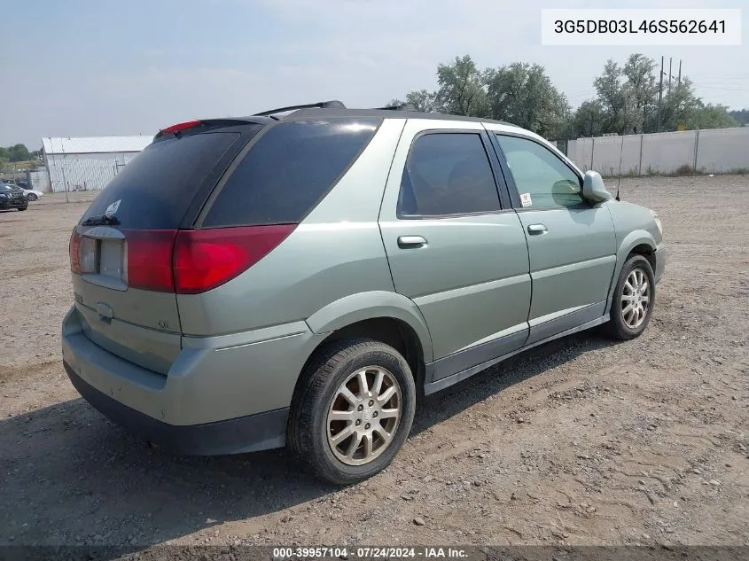 2006 Buick Rendezvous Cx VIN: 3G5DB03L46S562641 Lot: 39957104