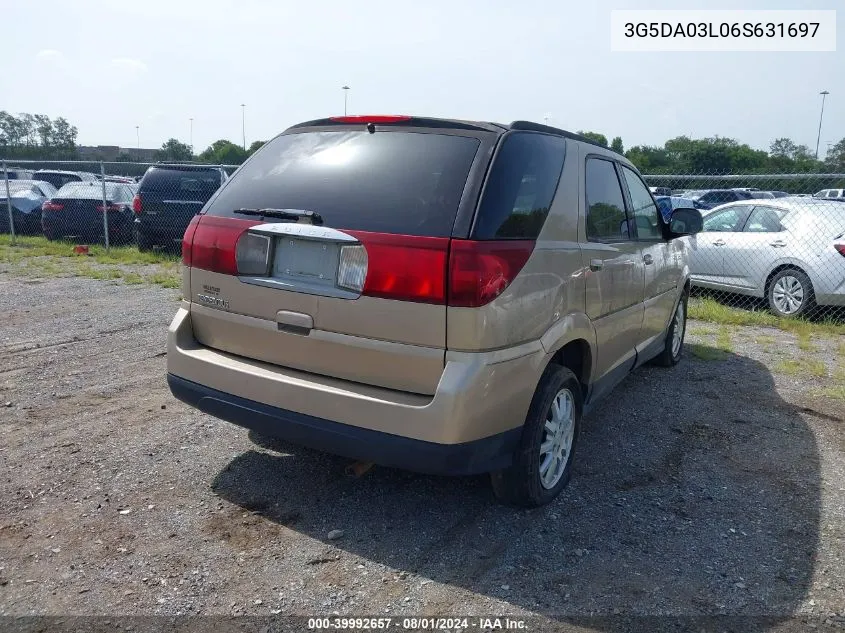 2006 Buick Rendezvous Cx VIN: 3G5DA03L06S631697 Lot: 39992657