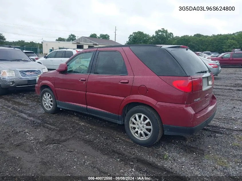 2006 Buick Rendezvous Cx VIN: 3G5DA03L96S624800 Lot: 40072550