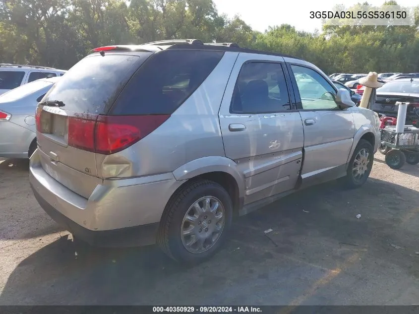 2006 Buick Rendezvous Cx VIN: 3G5DA03L56S536150 Lot: 40350929