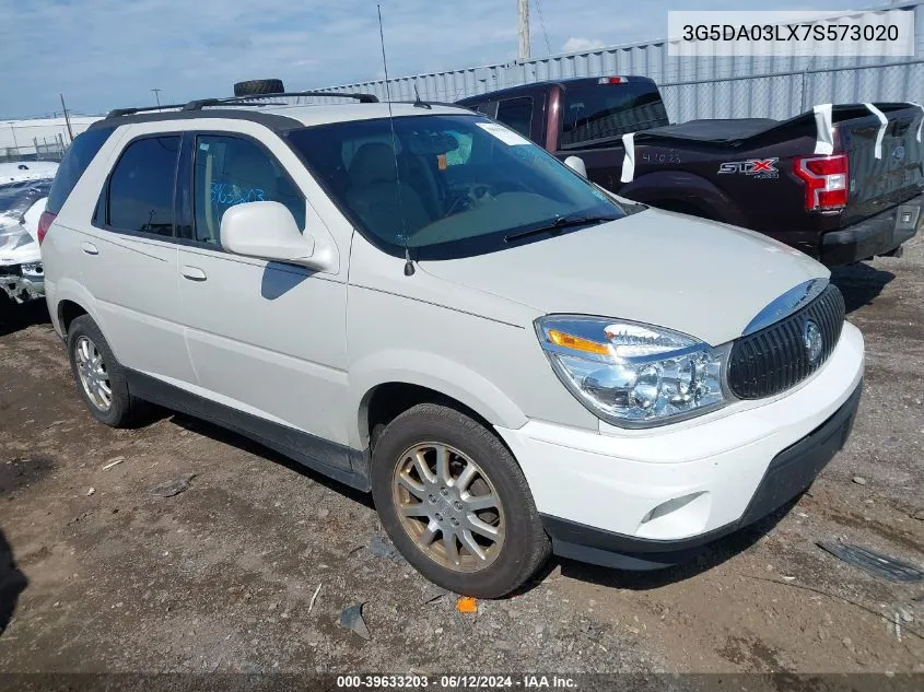 2007 Buick Rendezvous Cxl VIN: 3G5DA03LX7S573020 Lot: 39633203