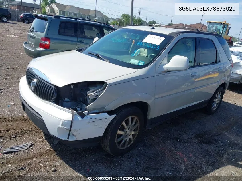 2007 Buick Rendezvous Cxl VIN: 3G5DA03LX7S573020 Lot: 39633203