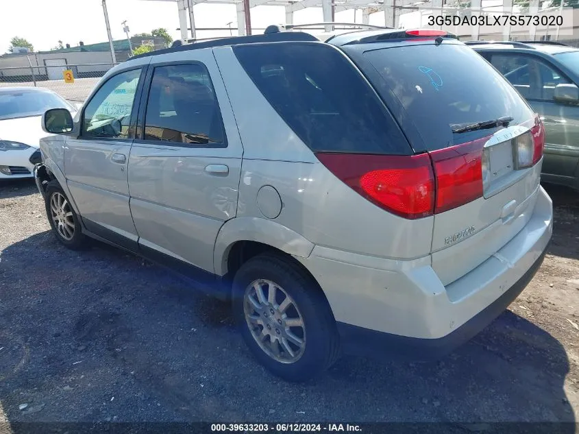 2007 Buick Rendezvous Cxl VIN: 3G5DA03LX7S573020 Lot: 39633203