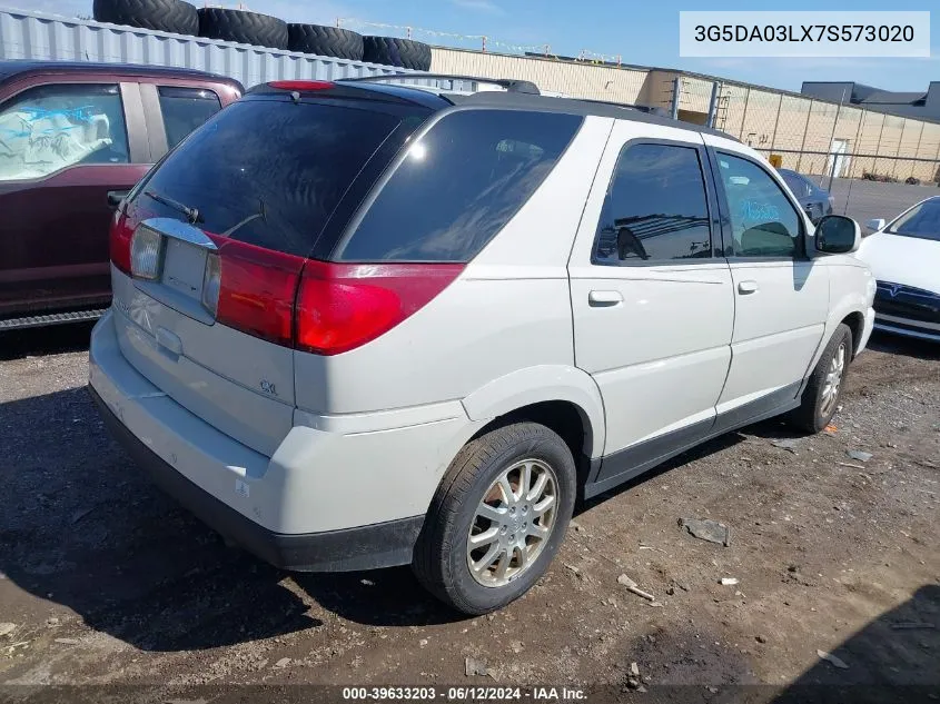 2007 Buick Rendezvous Cxl VIN: 3G5DA03LX7S573020 Lot: 39633203