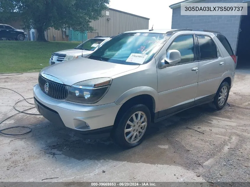 2007 Buick Rendezvous Cxl VIN: 3G5DA03LX7S509737 Lot: 39669853