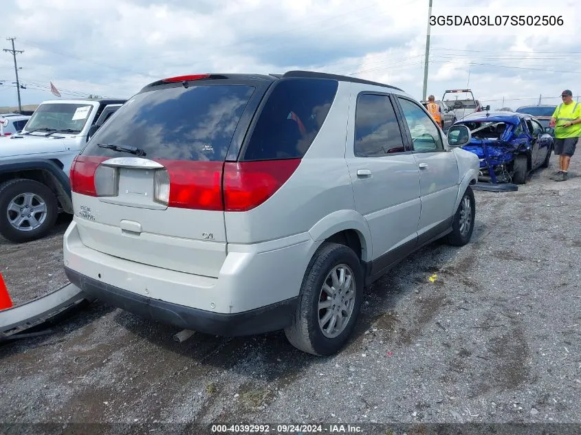 2007 Buick Rendezvous Cxl VIN: 3G5DA03L07S502506 Lot: 40392992