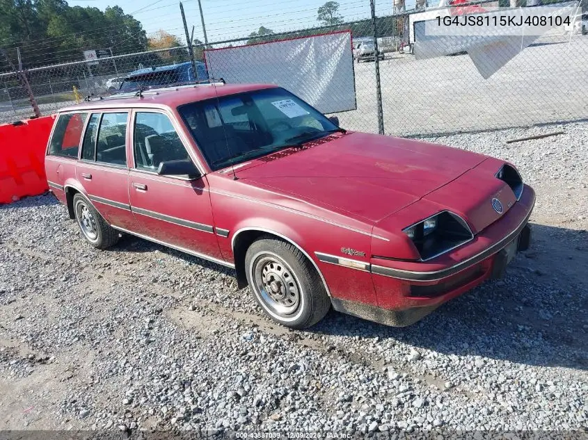 1G4JS8115KJ408104 1989 Buick Skyhawk