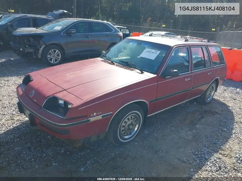 1G4JS8115KJ408104 1989 Buick Skyhawk