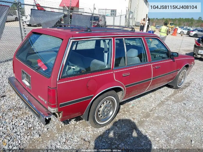 1G4JS8115KJ408104 1989 Buick Skyhawk