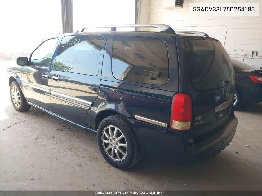 2005 Buick Terraza Cxl VIN: 5GADV33L75D254185 Lot: 39413971