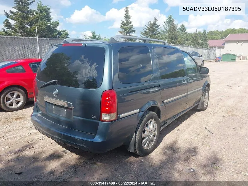 2005 Buick Terraza Cxl VIN: 5GADV33L05D187395 Lot: 39417498