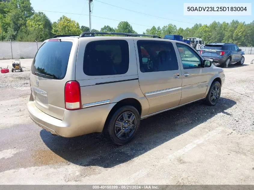 5GADV23L25D183004 2005 Buick Terraza Cx