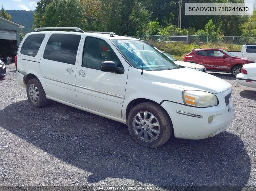 2005 Buick Terraza Cxl VIN: 5GADV33L75D244630 Lot: 40388127