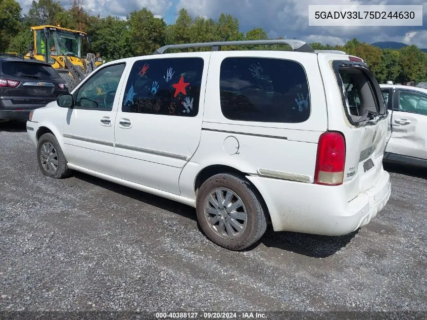 2005 Buick Terraza Cxl VIN: 5GADV33L75D244630 Lot: 40388127