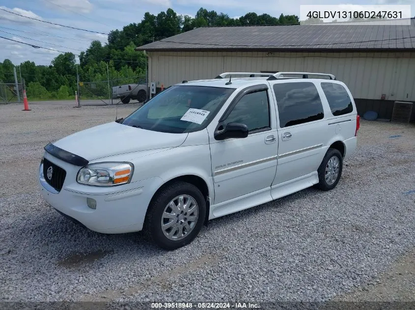 2006 Buick Terraza Cx VIN: 4GLDV13106D247631 Lot: 39518948