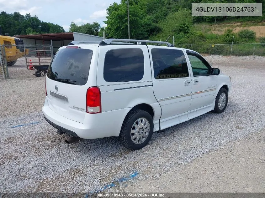 2006 Buick Terraza Cx VIN: 4GLDV13106D247631 Lot: 39518948