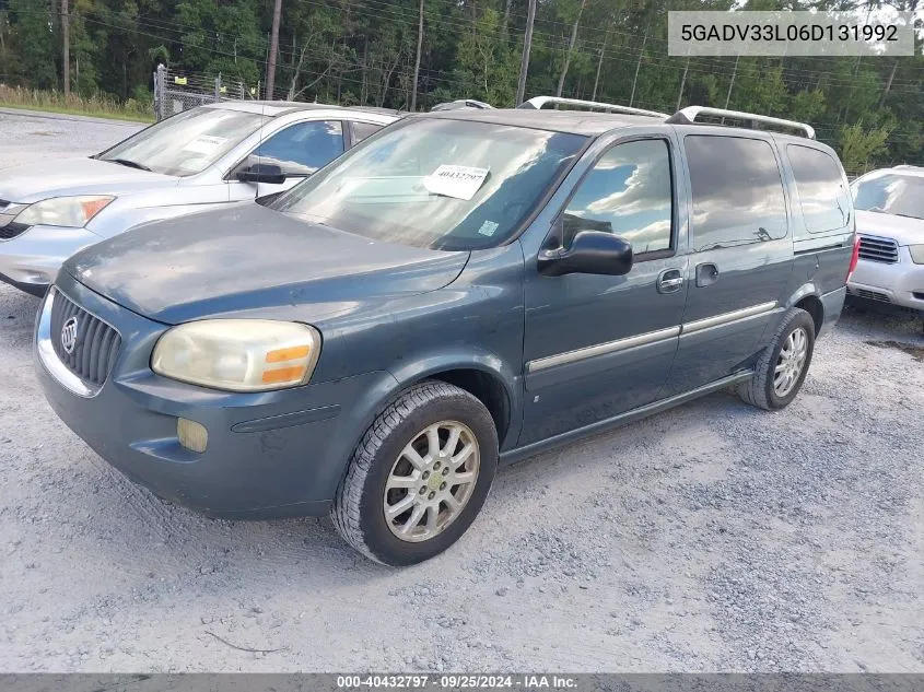 2006 Buick Terraza Cxl VIN: 5GADV33L06D131992 Lot: 40432797