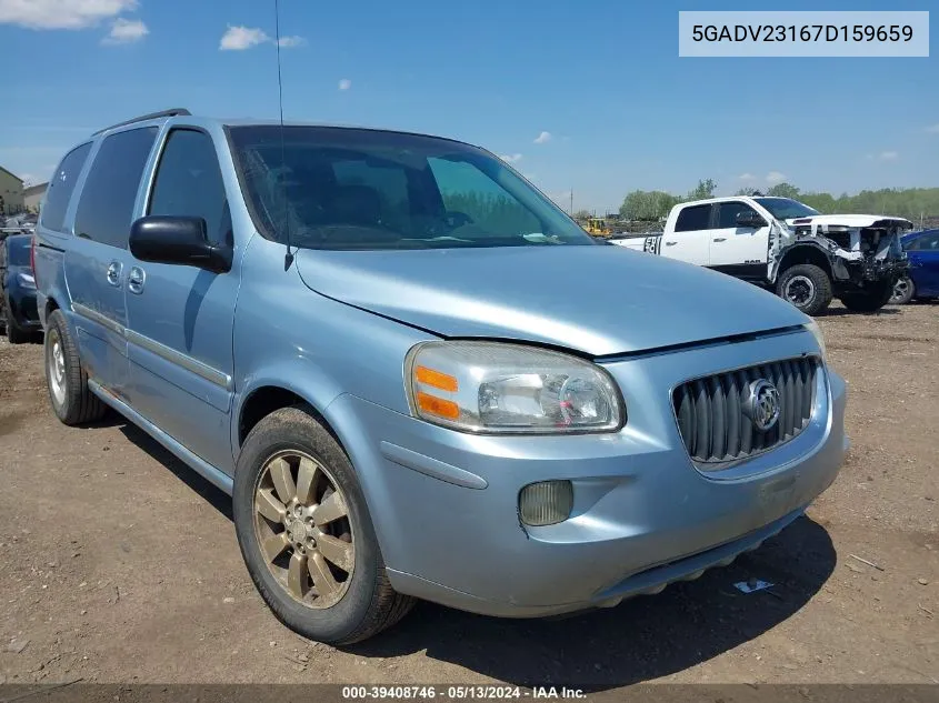 2007 Buick Terraza Cx Plus VIN: 5GADV23167D159659 Lot: 39408746