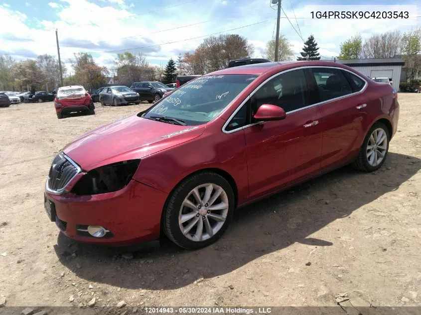 2012 Buick Verano VIN: 1G4PR5SK9C4203543 Lot: 12014943