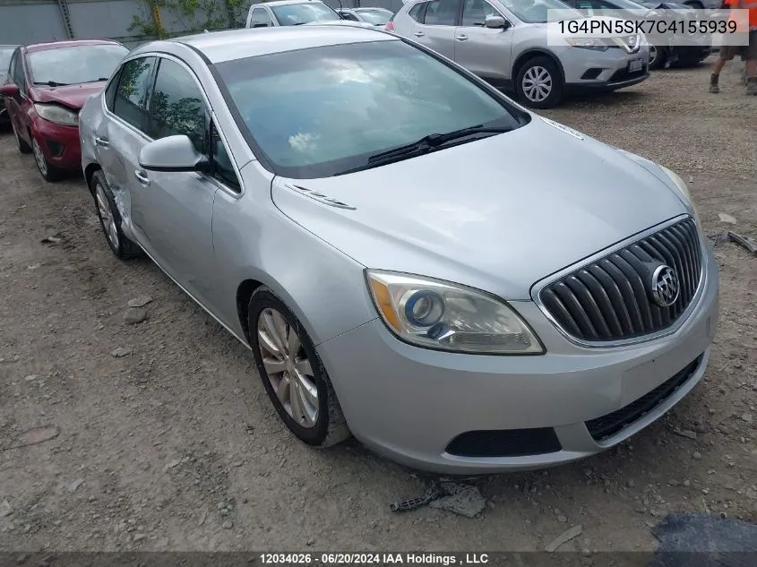 1G4PN5SK7C4155939 2012 Buick Verano