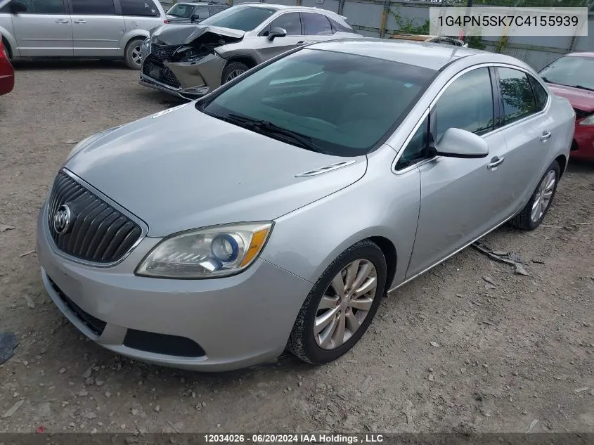 2012 Buick Verano VIN: 1G4PN5SK7C4155939 Lot: 12034026