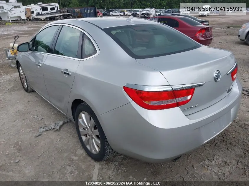 2012 Buick Verano VIN: 1G4PN5SK7C4155939 Lot: 12034026