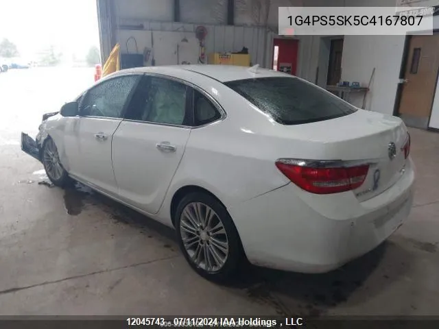 2012 Buick Verano VIN: 1G4PS5SK5C4167807 Lot: 12045743