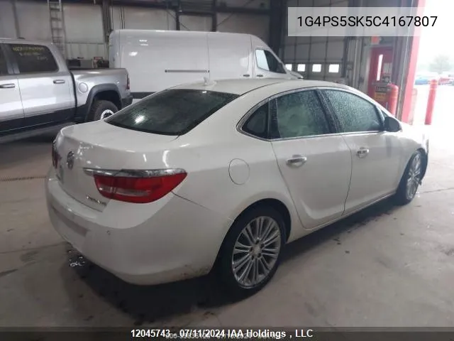 2012 Buick Verano VIN: 1G4PS5SK5C4167807 Lot: 12045743