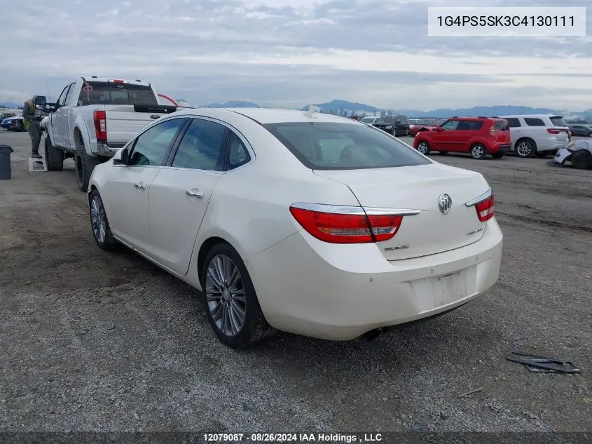 2012 Buick Verano VIN: 1G4PS5SK3C4130111 Lot: 12079087