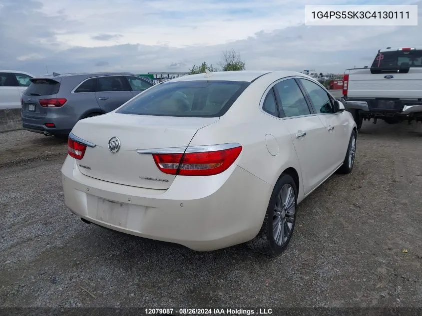 2012 Buick Verano VIN: 1G4PS5SK3C4130111 Lot: 12079087