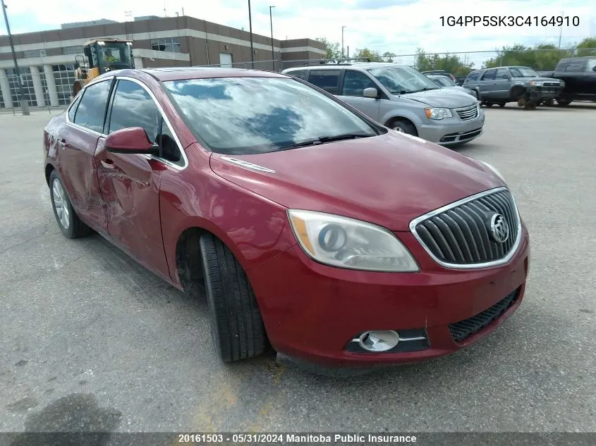 2012 Buick Verano VIN: 1G4PP5SK3C4164910 Lot: 20161503