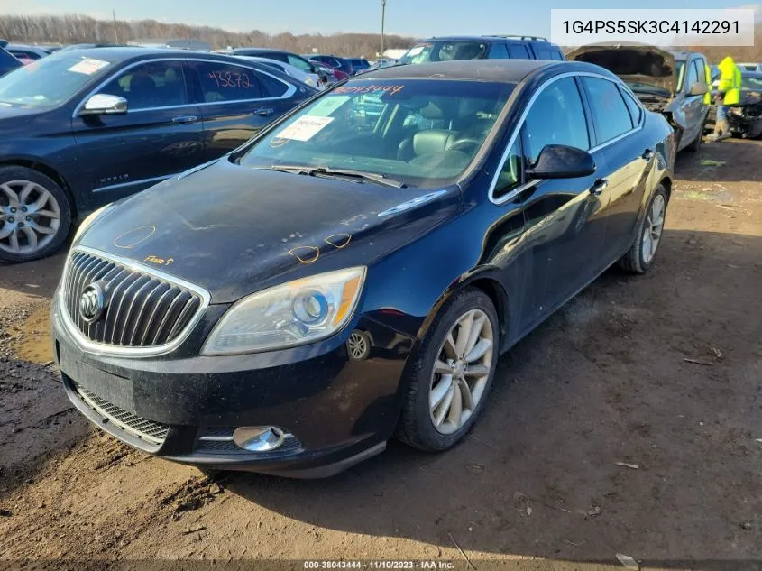 2012 Buick Verano Leather Group VIN: 1G4PS5SK3C4142291 Lot: 38043444