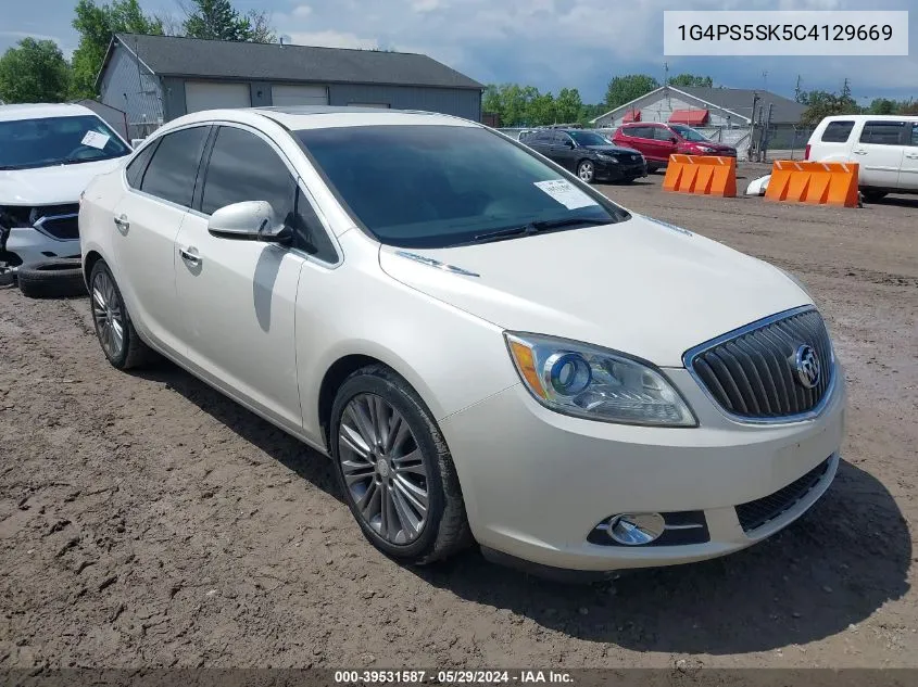 2012 Buick Verano Leather Group VIN: 1G4PS5SK5C4129669 Lot: 39531587