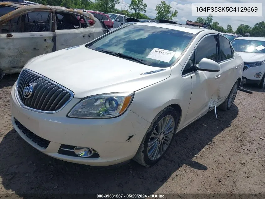 2012 Buick Verano Leather Group VIN: 1G4PS5SK5C4129669 Lot: 39531587