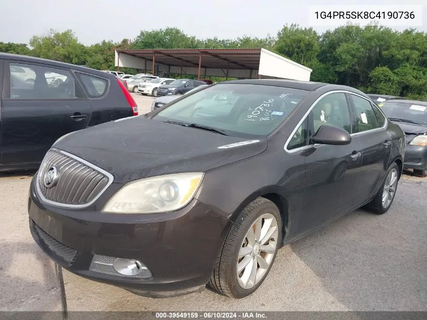 1G4PR5SK8C4190736 2012 Buick Verano Convenience Group