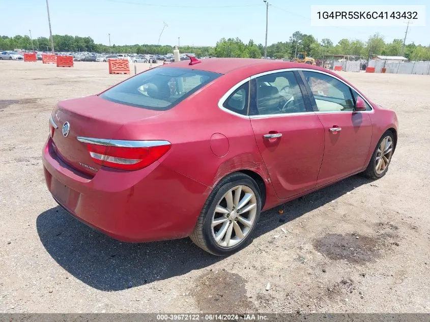 2012 Buick Verano Convenience Group VIN: 1G4PR5SK6C4143432 Lot: 39672122