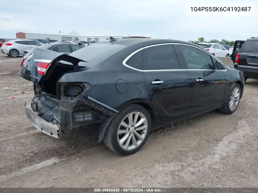 2012 Buick Verano Leather Group VIN: 1G4PS5SK6C4192487 Lot: 39695420