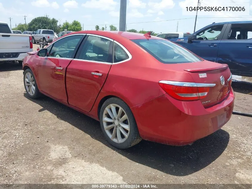 2012 Buick Verano VIN: 1G4PP5SK6C4170006 Lot: 39779343