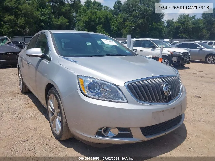 2012 Buick Verano VIN: 1G4PP5SK0C4217918 Lot: 39784055