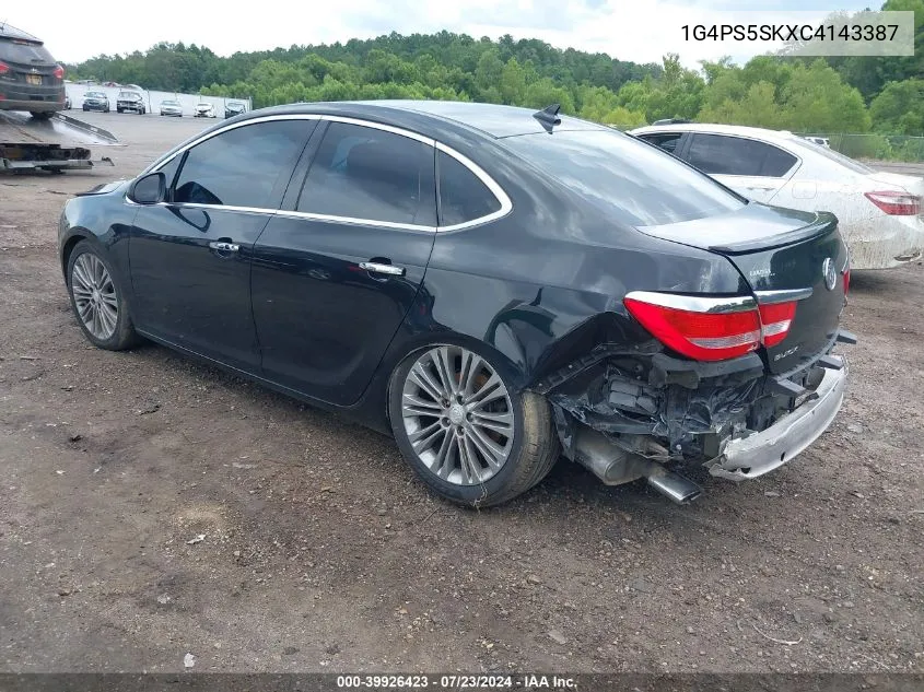 2012 Buick Verano Leather Group VIN: 1G4PS5SKXC4143387 Lot: 39926423