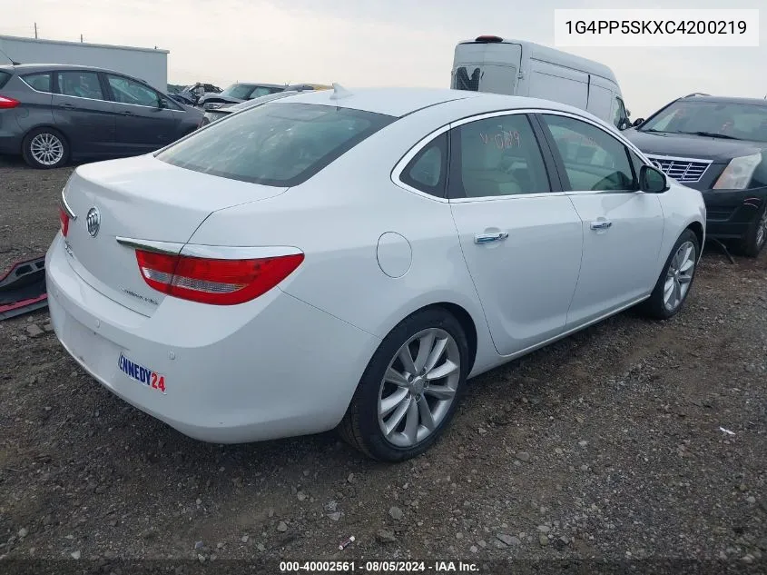 2012 Buick Verano VIN: 1G4PP5SKXC4200219 Lot: 40002561